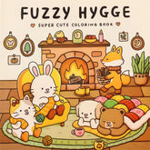 Halloween Spectre Coloring Book FUZZY HYGGE Coloring Book for Adults and Teen Featuring Adorable Creepy Creatures Painting Gift