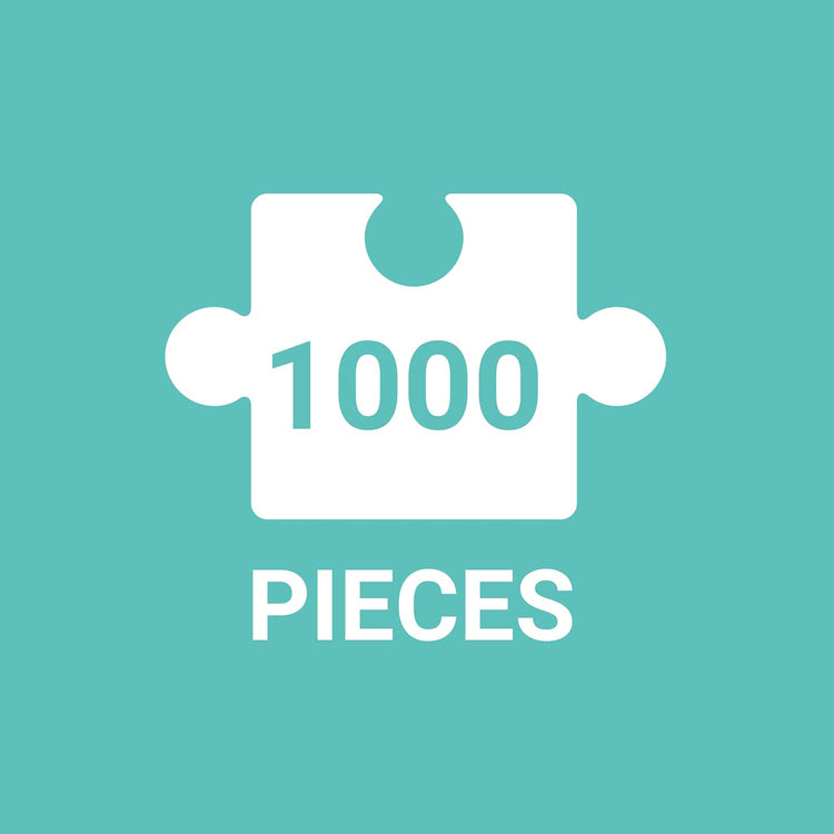 1000 Piece United States Jigsaw Puzzle for Adults and Families, USA Family Puzzle with Vibrant Illustrations of the Attributes of the 50 States
