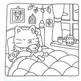 Halloween Spectre Coloring Book FUZZY HYGGE Coloring Book for Adults and Teen Featuring Adorable Creepy Creatures Painting Gift