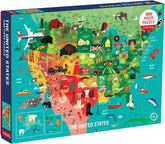 1000 Piece United States Jigsaw Puzzle for Adults and Families, USA Family Puzzle with Vibrant Illustrations of the Attributes of the 50 States