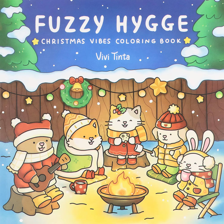 Halloween Spectre Coloring Book FUZZY HYGGE Coloring Book for Adults and Teen Featuring Adorable Creepy Creatures Painting Gift