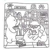 Halloween Spectre Coloring Book FUZZY HYGGE Coloring Book for Adults and Teen Featuring Adorable Creepy Creatures Painting Gift
