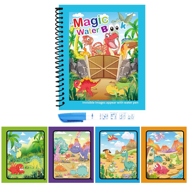 Coloring Books Painting Toy Magic Water Drawing Books Toddler Graffiti Toy DIY Craft Toys for Children Gifts