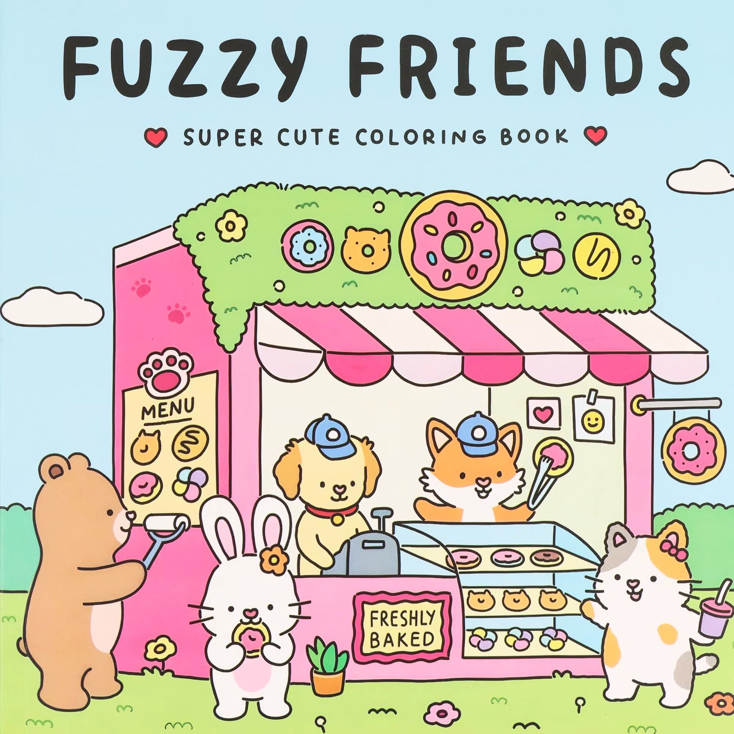Halloween Spectre Coloring Book FUZZY HYGGE Coloring Book for Adults and Teen Featuring Adorable Creepy Creatures Painting Gift